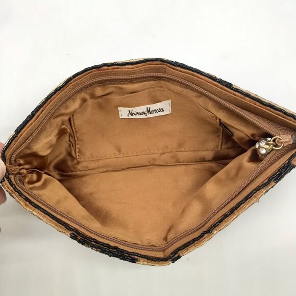 Neiman Marcus Leopard Beaded Satin Clutch - Picture 10 of 10